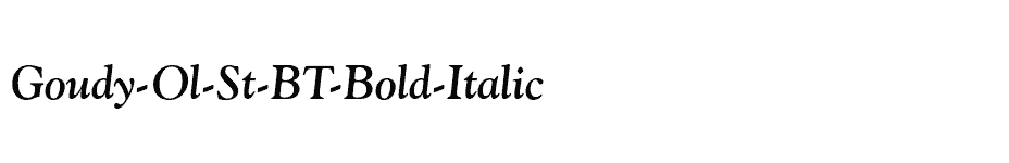 font Goudy-Ol-St-BT-Bold-Italic download