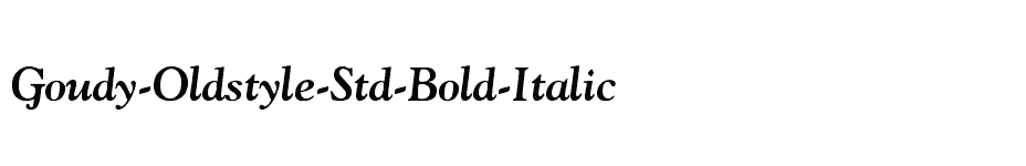 font Goudy-Oldstyle-Std-Bold-Italic download
