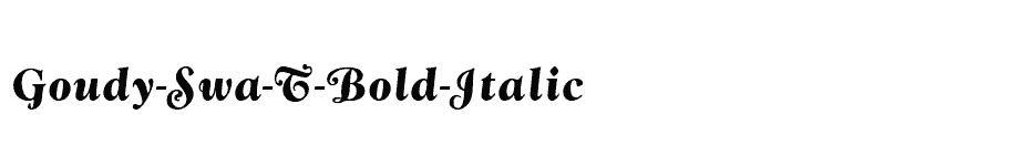 font Goudy-Swa-T-Bold-Italic download