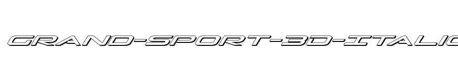 font Grand-Sport-3D-Italic download