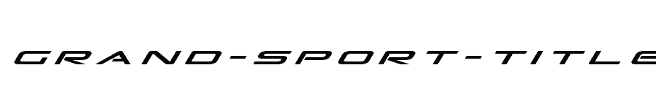 font Grand-Sport-Title-Italic download