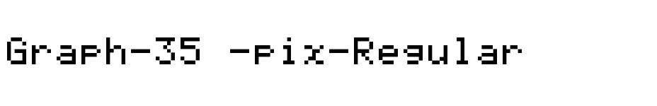 font Graph-35+-pix-Regular download