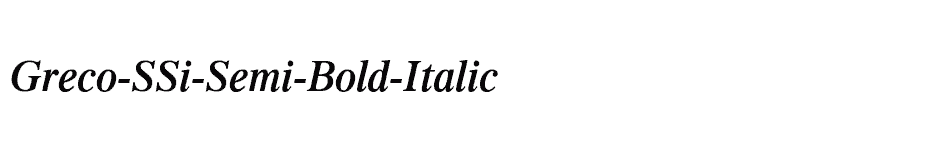 font Greco-SSi-Semi-Bold-Italic download