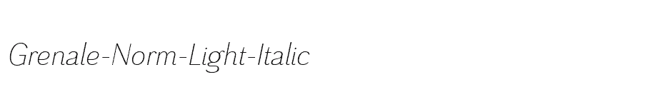 font Grenale-Norm-Light-Italic download