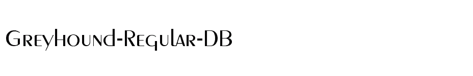 font Greyhound-Regular-DB download