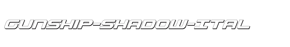 font Gunship-Shadow-Ital download