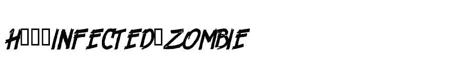 font H74-Infected-Zombie download