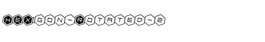 font HEX:gon-Rotated-2 download