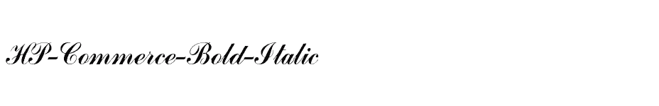 font HP-Commerce-Bold-Italic download