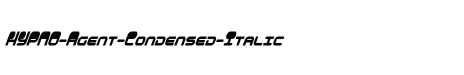 font HYPNO-Agent-Condensed-Italic download