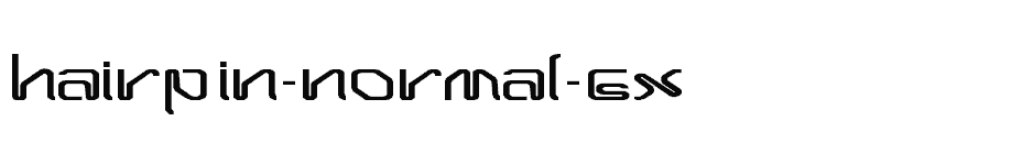font Hairpin-Normal-Ex download