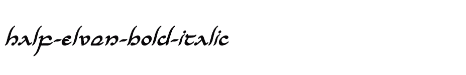 font Half-Elven-Bold-Italic download