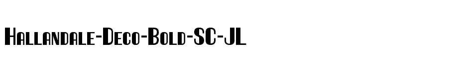 font Hallandale-Deco-Bold-SC-JL download