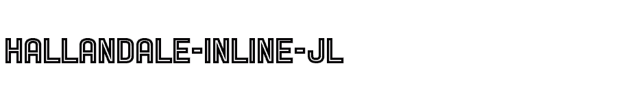 font Hallandale-Inline-JL download
