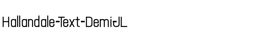 font Hallandale-Text-Demi-JL download