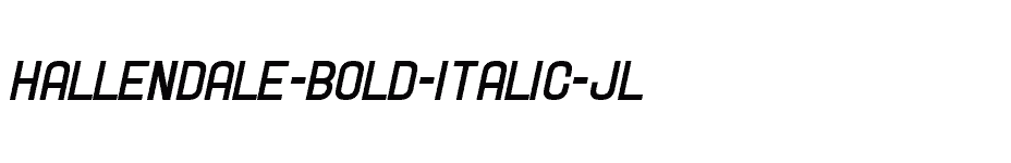 font Hallendale-Bold-Italic-JL download