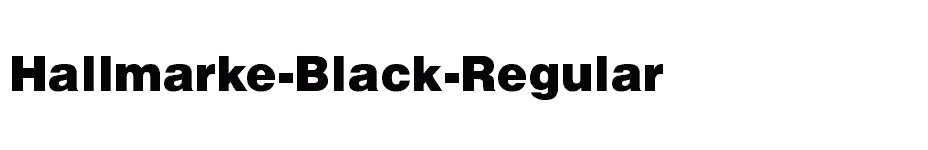 font Hallmarke-Black-Regular download