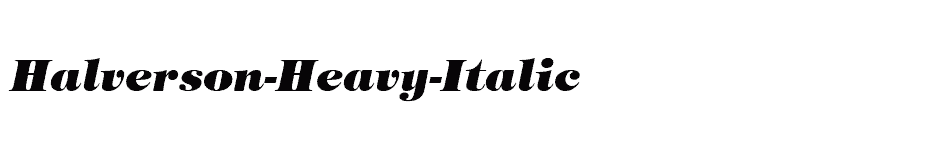 font Halverson-Heavy-Italic download