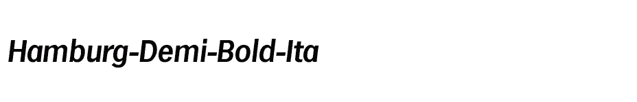 font Hamburg-Demi-Bold-Ita download