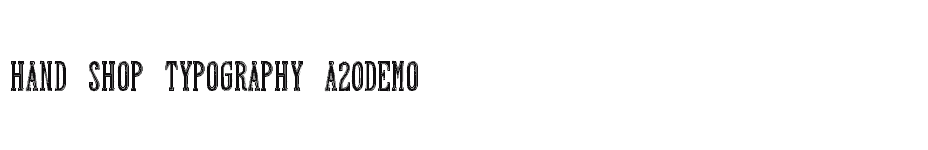 font Hand-Shop-Typography-A20demo download