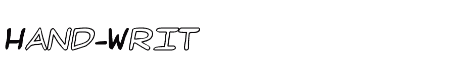 font Hand-Writ download