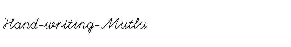 font Hand-writing-Mutlu download