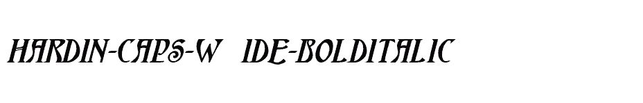 font Hardin-Caps-Wide-BoldItalic download