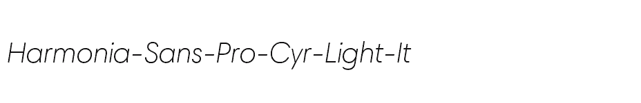 font Harmonia-Sans-Pro-Cyr-Light-It download