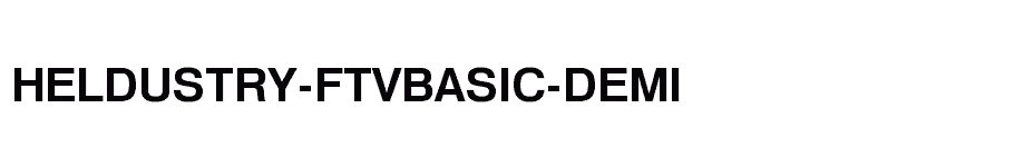 font Heldustry-FTVBasic-Demi download
