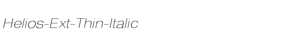 font Helios-Ext-Thin-Italic download