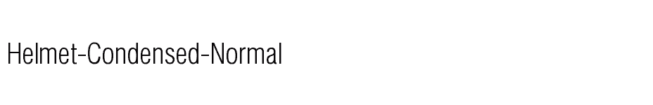 font Helmet-Condensed-Normal download