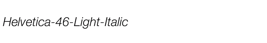 font Helvetica-46-Light-Italic download