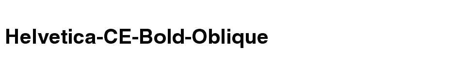 font Helvetica-CE-Bold-Oblique download