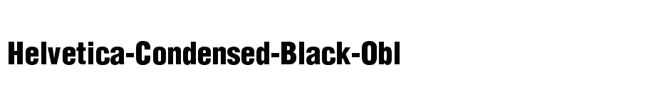 font Helvetica-Condensed-Black-Obl download