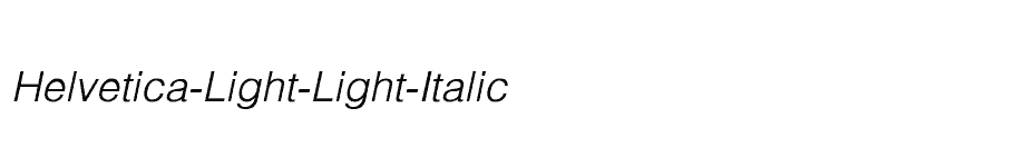 font Helvetica-Light-Light-Italic download