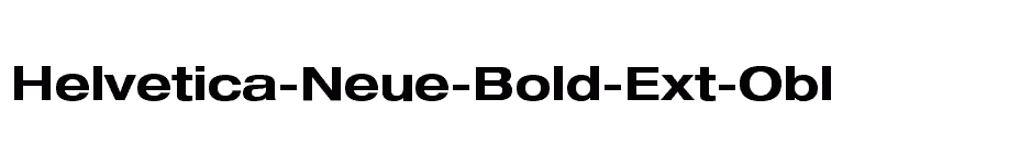 font Helvetica-Neue-Bold-Ext-Obl download