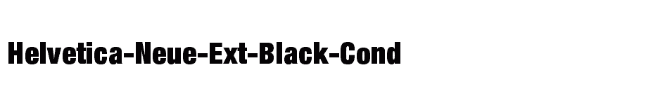 font Helvetica-Neue-Ext-Black-Cond download