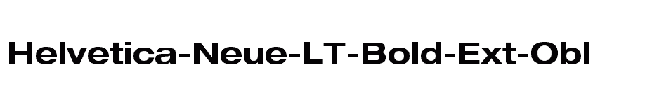 font Helvetica-Neue-LT-Bold-Ext-Obl download