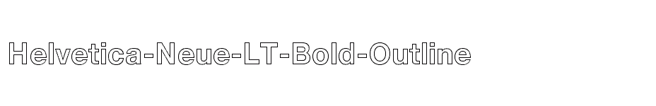 font Helvetica-Neue-LT-Bold-Outline download