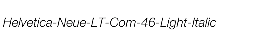 font Helvetica-Neue-LT-Com-46-Light-Italic download