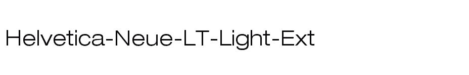 font Helvetica-Neue-LT-Light-Ext download