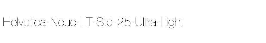 font Helvetica-Neue-LT-Std-25-Ultra-Light download