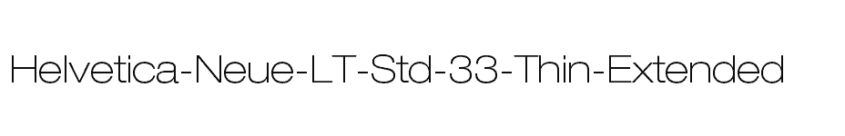 font Helvetica-Neue-LT-Std-33-Thin-Extended download