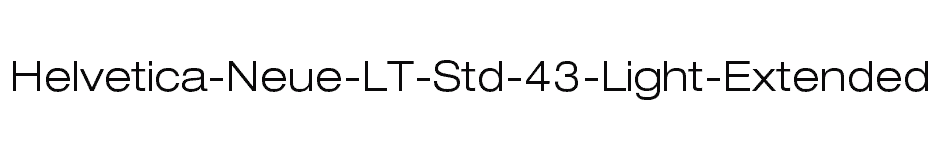 font Helvetica-Neue-LT-Std-43-Light-Extended download