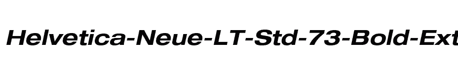 font Helvetica-Neue-LT-Std-73-Bold-Extended-Oblique download