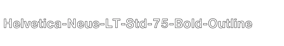 font Helvetica-Neue-LT-Std-75-Bold-Outline download