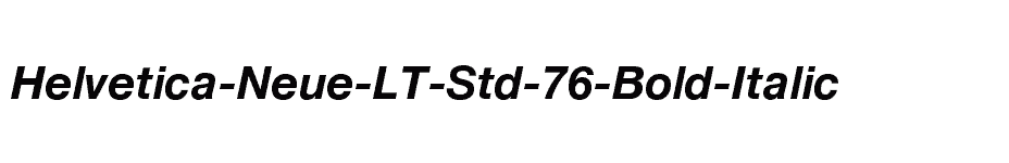 font Helvetica-Neue-LT-Std-76-Bold-Italic download