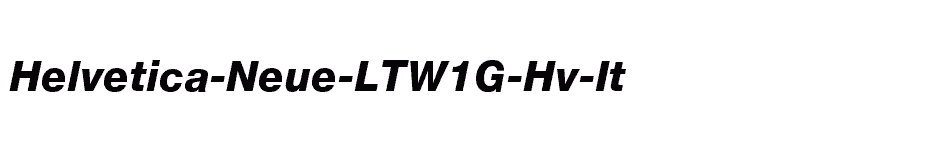 font Helvetica-Neue-LTW1G-Hv-It download
