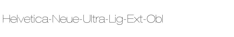font Helvetica-Neue-Ultra-Lig-Ext-Obl download