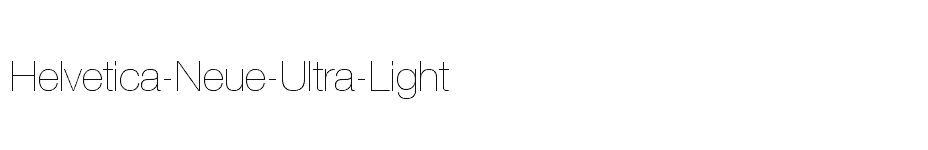 font Helvetica-Neue-Ultra-Light download